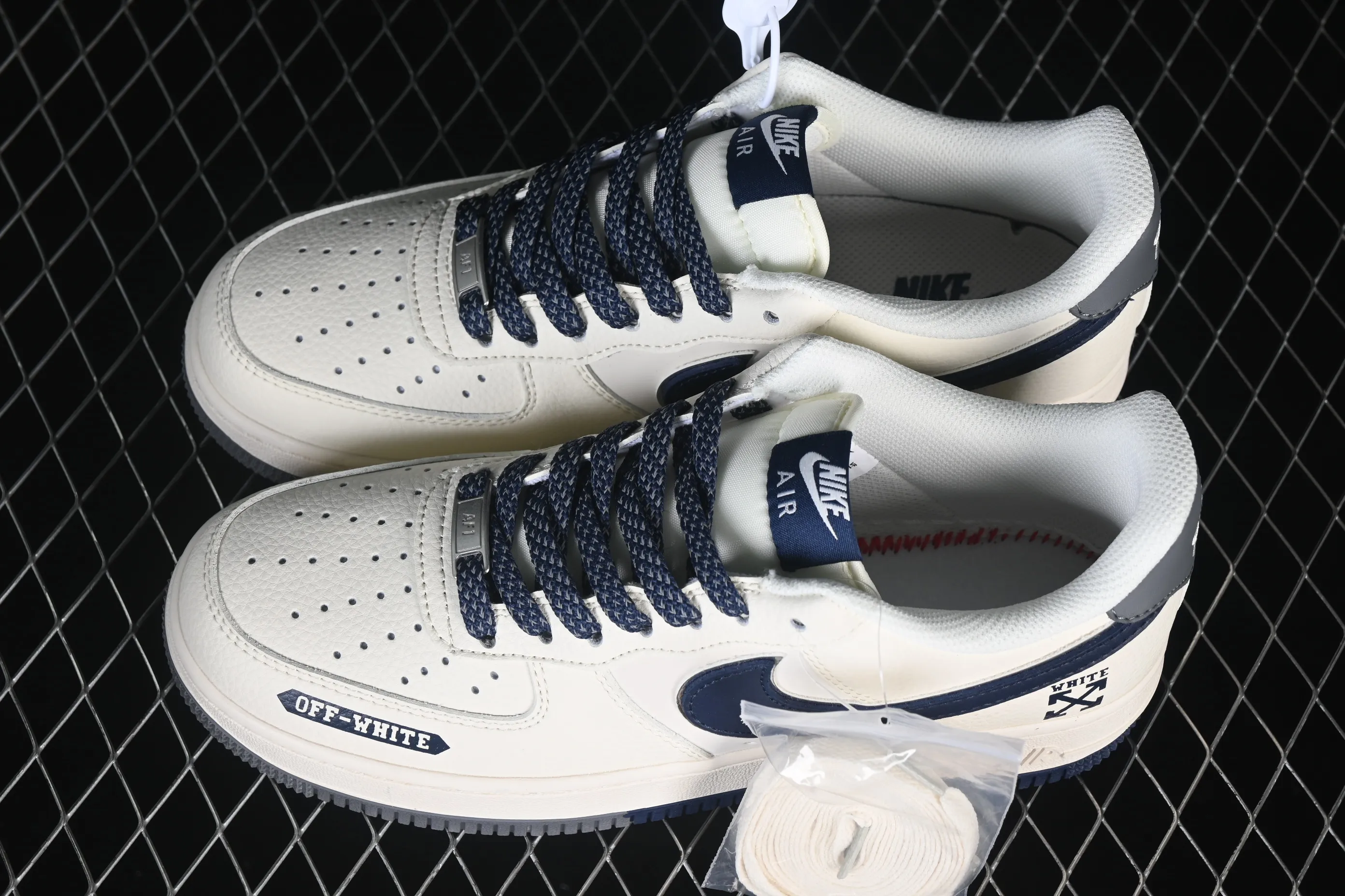 All Categories Nk Air Force 1 Air Force Series Nk Air Force 1 Low Air Force Low Nike Air Force 1'07 Low Joint Double Beige Gray Blue Air Force 1 Low-top Casual Sneakers QW5836-026